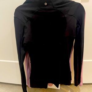 Black Lululemon size 6 side zip jacket